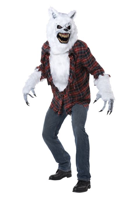 Adult White Lycan Werewolf Costume