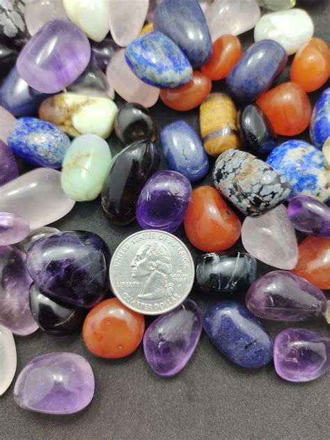 Mix Tumbled Stones Assorted Tumbled Gemstone Wholesale Bulk Etsy