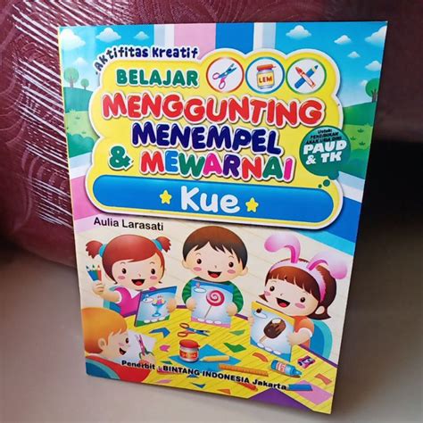 Jual Buku Anak Aktifitas Kreatif Belajar Menggunting Menempel Mewarnai