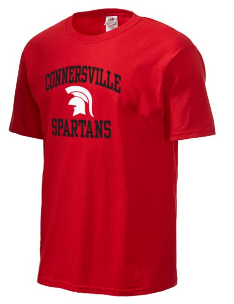 Connersville High School Spartans Fruit Of The Loom Mens 5oz Cotton T