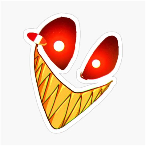 hazbin hotel alastor smile   dark art print sticker  sale