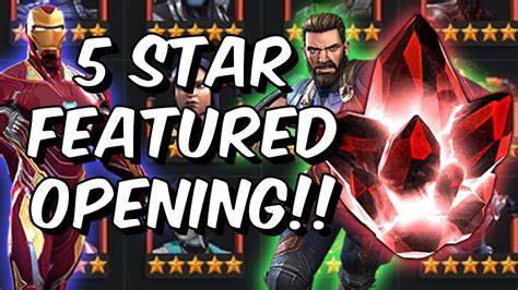 New 5 Star Featured Crystal Opening 5 Star Infinity War Gods Marvel Contest Of Champions