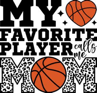 My Favorite Player Calls Me Mom Sweatshirt Design For Basketball Fan