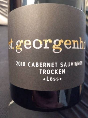 St Georgenhof Cabernet Sauvignon Löss Trocken Vivino US