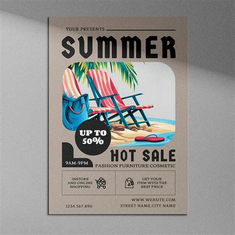 Summer Hot Sale Flyer Template MasterBundles