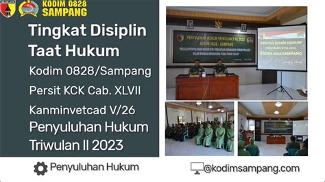 Tingkatkan Disiplin Dan Taat Hukum Kodim Sampang Terima Penyuluhan