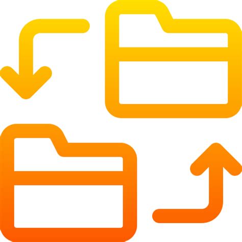 Transfer Basic Gradient Lineal Color Icon