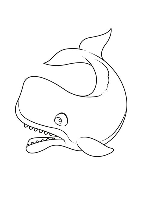 Sperm Whale Coloring Pages Coloringdraft