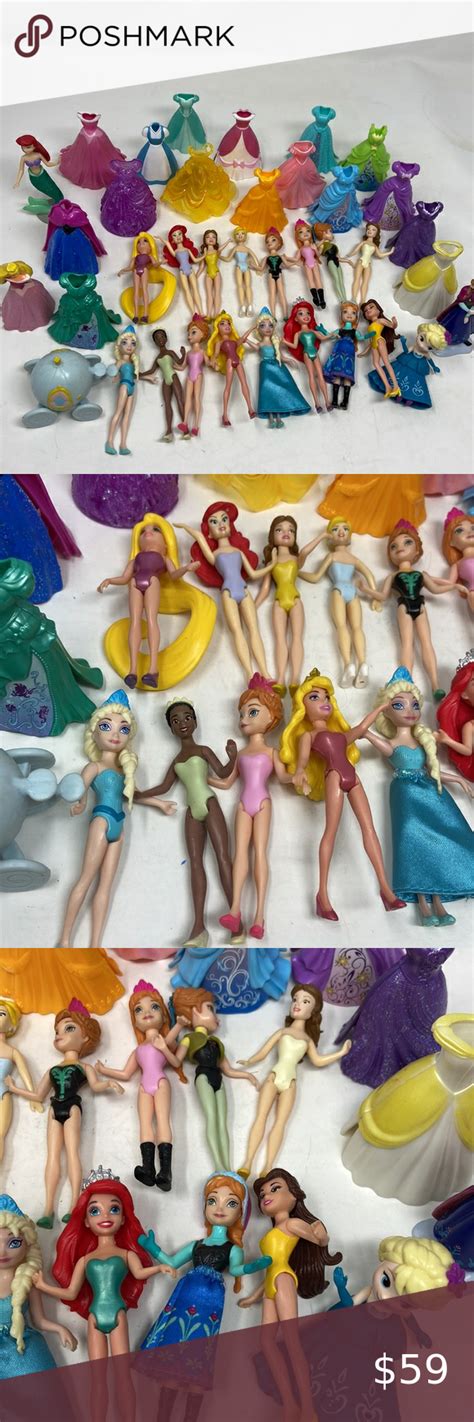 Disney Princess Polly Pocket Magic Clip Snap On Dreses Lot And Others Polly Pocket Princess