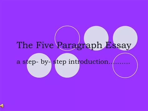 Ppt The Five Paragraph Essay Powerpoint Presentation Free Download Id372344