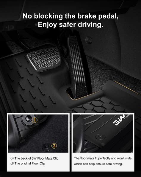 Buy 3W Floor Mats And Key Fob Cover Case Compatible For Toyota Sienna