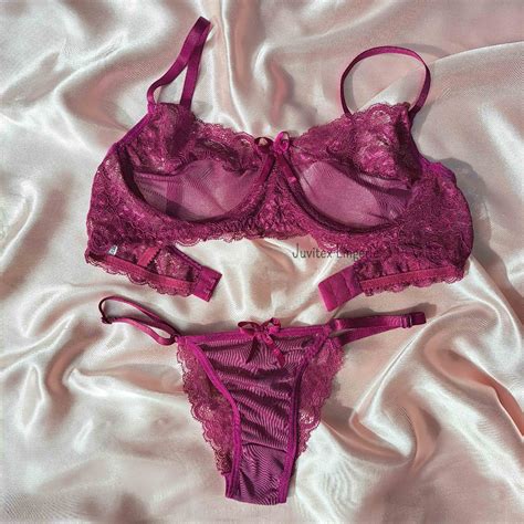 Conjunto Calcinha de Regulagem e Sutiã de Tule e Renda sem Bojo Aro Lingerie Aline Shopee