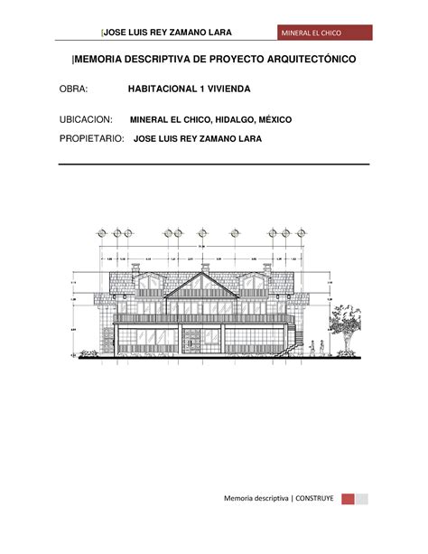 Memoria Descriptiva De Obra Pdf Image To U