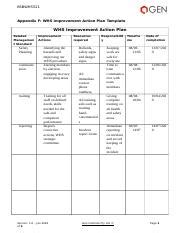 Appendix F Whs Improvement Action Plan Template Docx Bsbwhs