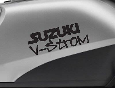 SUZUKI V STROM MOTORBIKE Bike Logo Decals CUSTOM COLOUR Vinyl Sticker