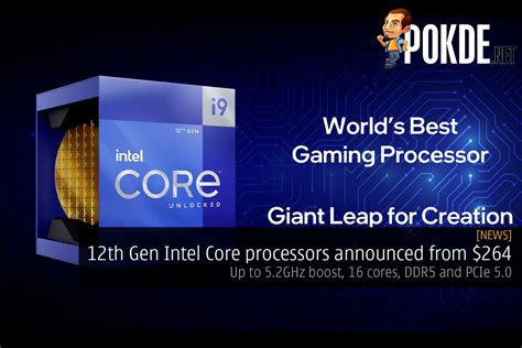 12th Gen Intel Core Processors Announced From $264 — Up To 5.2GHz Boost ...