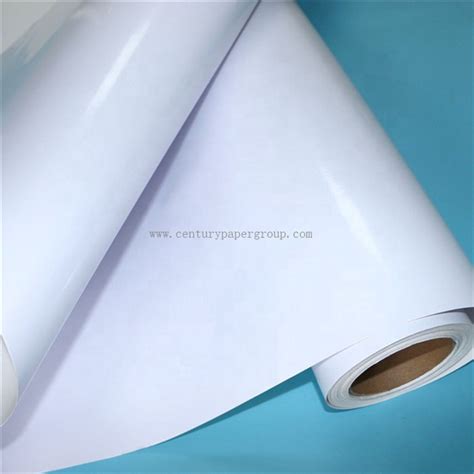 White High Glossy Eco Solvent Printable Self Adhesive Vinyl Mic