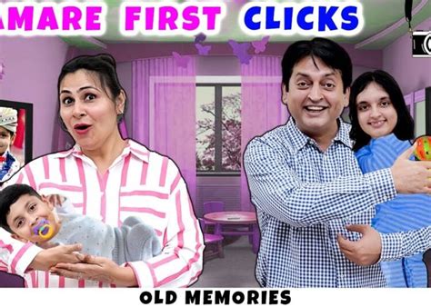 HAMARE FIRST CLICKS | Old pictures of Aayu Pihu | Reacting to our old ...