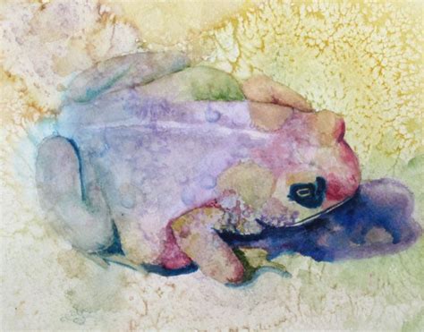 Toad In Water Color By Artist Ann Larrabee Painting Artist