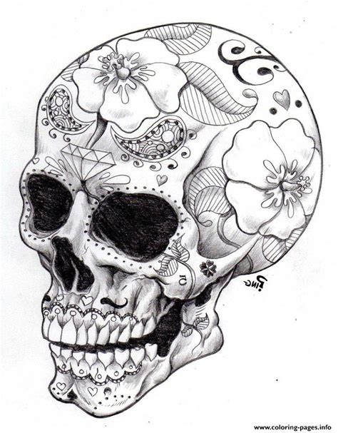 Adult Coloring Pages Skulls Coloring Home