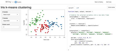 K Means Clusterin R Shiny