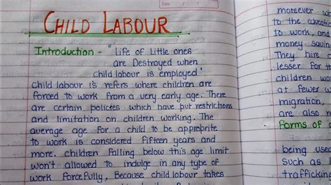 Causes Of Child Labour Essay | Sitedoct.org