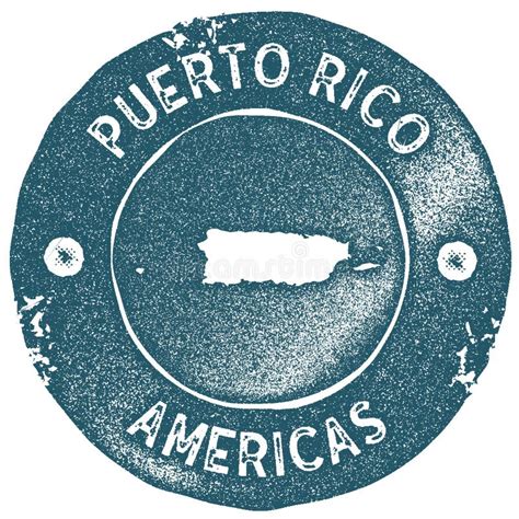 Mapa Retro De Puerto Rico Con Fondo De Semitono Icono Del Mapa De