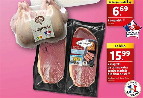 Promo 2 Magrets De Canard Extra Tendre Marinés à La Fleur De Sel chez