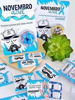 Arte Digital Novembro Azul 2 Compre Produtos Personalizados No Elo7