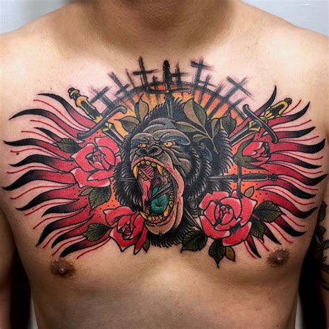 Details 78 Traditional Tattoo Gorilla Best In Coedo Vn