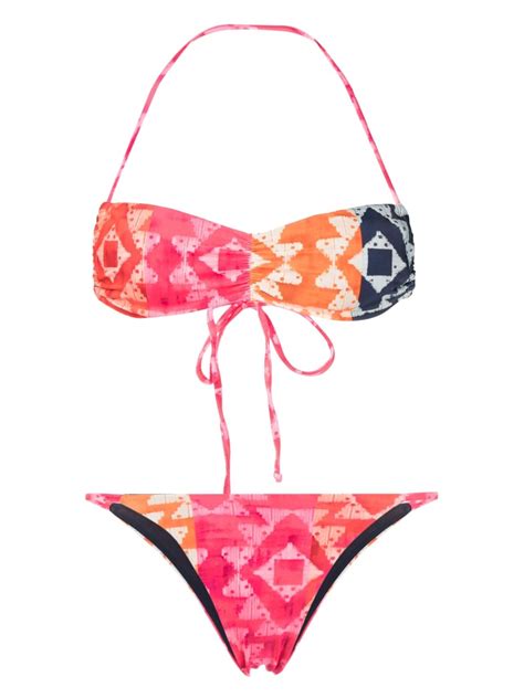 Cia Mar Tima Graphic Print Bikini Farfetch