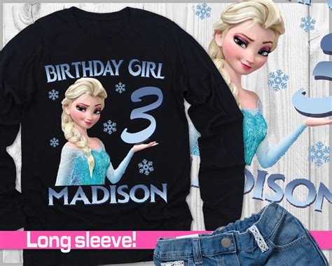 FROZEN Personalized Birthday T Shirt Frozen Custom Birthday Shirt