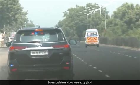 Watch: PM Narendra Modi's Convoy Stops To Give Way To Ambulance In Gujarat