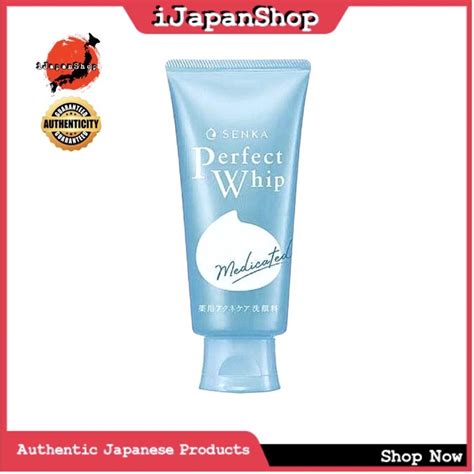 Shiseido Senka Perfect Whip Medicated Facial Wash G Shopee Philippines