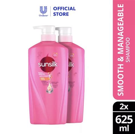 Sunsilk Shampoo Smooth And Manageable 625ml X 2 Lazada