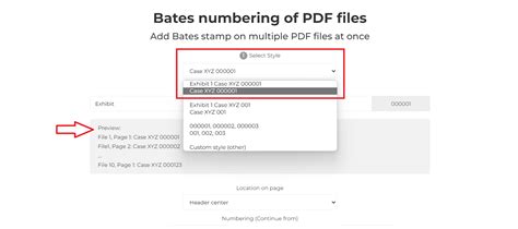 Bates Numbering Of PDF Files Add Bate Number To Pdf Online