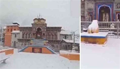 Uttarakhand Badrinath Dham Receives Heavy Snowfall Catch News