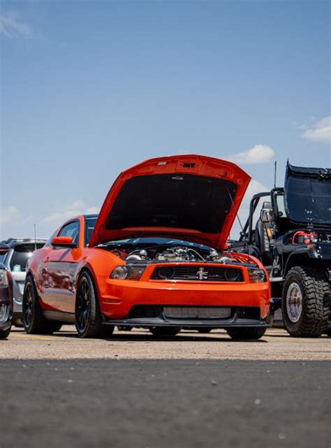 how to open mustang hood