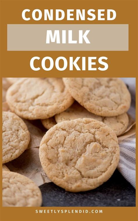 How To Make Condensed Milk Cookies Condensed Milk Recipes Desserts Milk Recipes Dessert