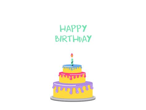 Birthday cake (1) | GIFs :: Behance