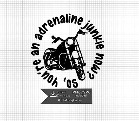 Adrenaline Junkie Svg Etsy