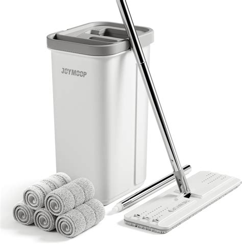 Joymoop Mop And Bucket With Wringer Set Hands Free Flat Floor Mop And Bucket 60