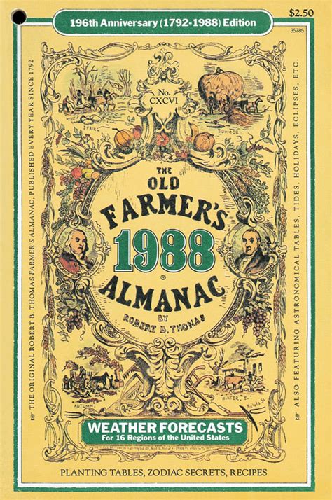 History Of The Old Farmers Almanac Cover The Old Farmers Almanac