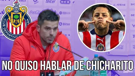 Noticias Chivas FERNANDO GAGO NO QUISO HABLAR SOBRE CHICHARITO