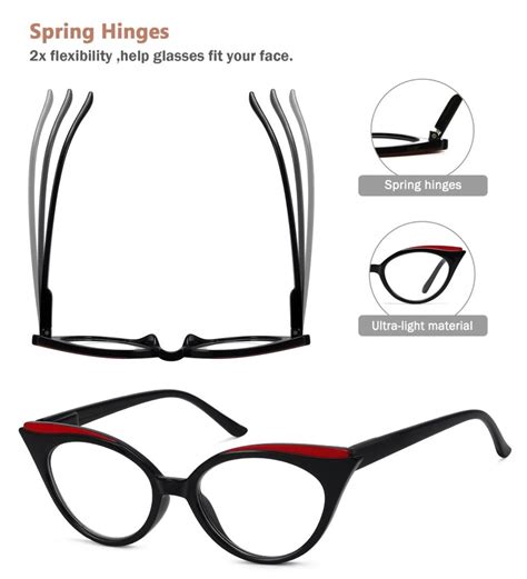 Reading Glasses Cute Cat-eye Design Readers 5 Pack Women – eyekeeper.com