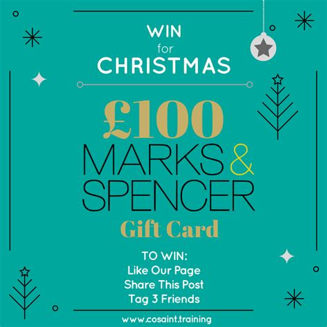 WIN £100 Marks and Spencer Gift Card!