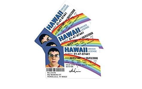 Ba1 Gag Ts Fun Mclovin Joke License Id Card 3 Pack Funny Gag