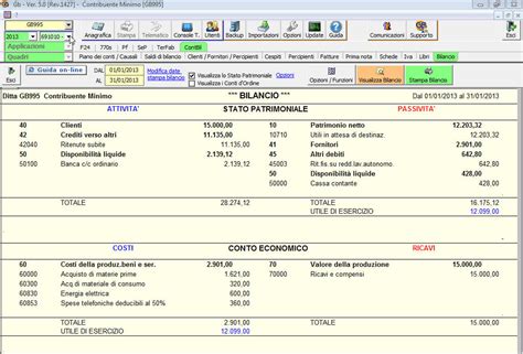 Software Regime Minimi Software Contabilità GB