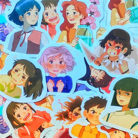 Studio Ghibli Stickers Etsy