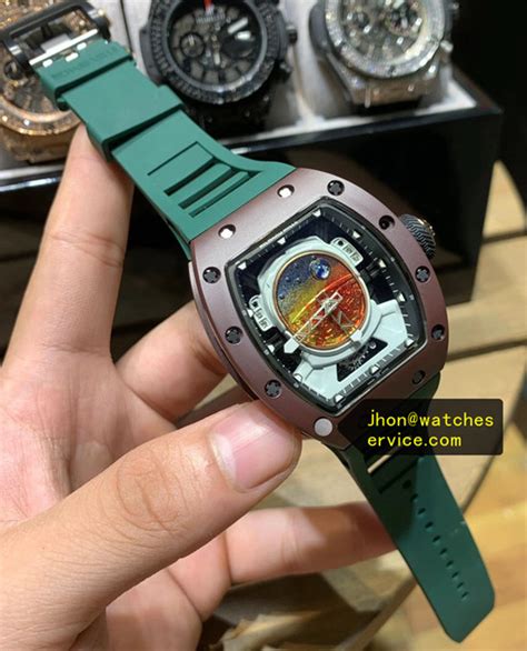 Green Strap Richard Mille Rm Pharrell Williams Mars Replica Watch